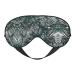 SSIMOO Transparent Palm Leaf Pattern Soft Sleep Eye Mask Female Breathable Eye Patch Perfect for Travel and Relaxation Black