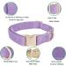 YUDOTE Ultra-Soft Dog Collar for Medium Dogs - Natural Cotton Cord Sensitive Skin Lilac M (1 Pack) - International Shipping Available - Buy Online on SooperMarket.com
