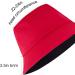Women's Reversible Black-Red Bucket Hat for Summer | Outdoor Beach Cap - Buy Online on SooperMarket.com