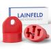 Lainfeld contact protection cover for Bosch e-bike |2 Set |Red |Ebike battery accessories |Charging cable PIN cover against rain dirt and dirt 2 x red