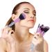10 PCS Glitter Handle Makeup Brush Set | Professional Face & Eye Brushes | Green Cosmetic Brushes in Transparent Bag - International Shipping - Buy Online on SooperMarket.com