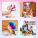 G2PLUS 2PCS Large Shower Cap for Long Hair - Colorful Hair Caps for Girls and Women - Reusable Bath Caps for Spa Home Use - Rainbow - Buy Online on SooperMarket.com