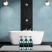 3 Pack - 500ml Empty Pumping Bags | Blue Shampoo Bottle Pump Dispenser | Ideal for Shower & Body Soap - Buy Online on SooperMarket.com