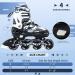 Adjustable Roller Blades Inline Skates for Kids & Adults | Light Up Outdoor Indoor Skates | Black Camo | Size Large (4-7 US) - Buy Online on SooperMarket.com