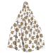 YYHHAOFA Halloween Adult Hooded Cloak - Cosplay Party Costume for Men and Women Cookies Food Chocolate Chip Biscuits Cookies Food Chocolate Chip Biscuits One size