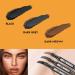 One-Step Reusable Eyebrow Stamp Set | Natural Dark Gray Eyebrow Gel & Powder Template | Perfectly Shaped Brows - Buy Online on SooperMarket.com