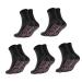Dsliha 5 couples of self-warming socks unisex magnetic field therapy socks tourmaline self-warming magnetically socks winter warm massage socks for hiking skiing camping