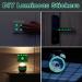1503pcs Green Glow in The Dark Stars Wall Stickers | Realistic 3D Luminous Stars for Ceiling and Walls | DIY Adhesive Stickers for Baby Bedroom Decoration - Buy Online on SooperMarket.com