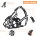 Vossot Silicone Basket Muzzle for Small & Medium Dogs - Adjustable Black Eat & Drink Friendly - Buy Online on SooperMarket.com