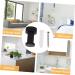 ABOOFAN 4 Pcs Bathroom Towel Hook Heavy Duty Clothes Rack Purses Black Towel Hook Towel Hooks Towel Rack 3X1.8X1.8CMx2pcs Blackx2pcs - Buy Online on SooperMarket.com