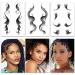 Bangs Tattoo Sticker Set - Waterproof Fake Fringe Hair Edge Stickers for Women & Girls - Natural Fashion Look - 10 Styles - Novelty Wig Beauty DIY - Includes 10 Sheets of Temporary Tattoos - Buy Online on SooperMarket.com