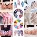 Nail Pen Designer Stamp Nail Art Tool with 15pcs Nail Painting Brushes Nail Dotting Tool Nail Foil Manicure Tape Color Rhinestones for Nails - Buy Online on SooperMarket.com