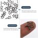 EXCEART 100 Pcs Five Claw Nail Leather Rivets Star Rivets for Leather Diy Cloth Material Degreasing Jacket Blackx2pcs 1.2X1.2CMx2pcs - Buy Online on SooperMarket.com