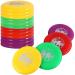 Liberty Imports 12 PCS Plastic Flying Disks Set for Outdoors Beach Backyard Sports Classic Play Discs for Kids & Adults (9-Inches)