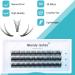 Individual Cluster Lashes C Curl 0.10mm 13mm 120Pcs | Soft 3D Effect DIY Eyelash Extensions - RR-13mm Clusters-YW-0.10-C - Buy Online on SooperMarket.com