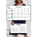 Ouges Women's Spring Casual Midi Dress with Long Sleeve and Pockets - XL Navy - Buy Online on SooperMarket.com