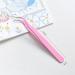 2 Pack Eyelash Tweezers - Stainless Steel Straight & Curved Tip for Eyelash Extensions | International Shipping Available - Buy Online on SooperMarket.com