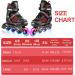 Caroma Adjustable Inline Skates with Light Up Wheels - Red Medium - Big Kid Size | Outdoor & Indoor Roller Blades for Kids, Youth, and Adults - Beginner Friendly - Buy Online on SooperMarket.com