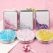 Foldable Round Pocket Makeup Mirror - Magnifying Handheld Compact Mirror for Women and Girls Small Pink ABS Plastic Dual-Sided Portable Design - Buy Online on SooperMarket.com