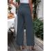 Vetinee High Waisted Wide Leg Casual Dress Pants with Pockets - Folkstone Gray - Buy Online on SooperMarket.com