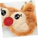 Shop NOLITOY 4 Pcs Animal Eye Masks | Plush Rudolph Eye Cover for Travel & Sleep | Soft Blindfolds for Comfort & Style - Buy Online on SooperMarket.com
