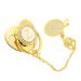 Golden Baby Pacifier with Clip | Silicone Bling Clips for Girls 6-18 Months | Stylish & Soothing Feeding Solution - Buy Online on SooperMarket.com