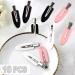 Sularpek 10 Pcs No Bend Hair Clips Makeup Hair Clip No Crease Hair Pin Clips Styling Curl Clips Accessories for Hair Styling Face Washing Makeup Application(Pink White Black) 1 count (Pack of 10) - Buy Online on SooperMarket.com