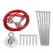 Qcwwy dog anchor made of stainless steel hard-wearing with cable for large dogs 360 degrees rotatable floor anchor for dogs rust-free pet anxiety post for courtyard lawn camping outdoors 5 meters