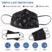 Sooqoo 50 Pack Disposable Printed Face Mask - Individually Packaged Black/Gray - Buy Online on SooperMarket.com