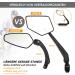 Arkham Extra Large Bicycle Mirror - 360 Swivel Shatterproof & Durable - Universal Fit for E-Bikes & Standard Bikes (Left Handlebar 21-25.4mm) - Buy Online on SooperMarket.com