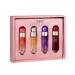 Perry Ellis 360 Women mini gift set - 4-pack of .25 fl oz EDP travel sprays (360 Women 360 Coral 360 Purple 360 Red)