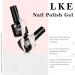 LKE Gel Nail Polish Kit with 72W UV Lamp - 6 Pink Truffle Colors, Glossy & Matte Top Coat - Manicure DIY Set for Women - Buy Online on SooperMarket.com