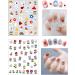 16 Sheets 3D Nail Stickers with Tweezer - Self-Adhesive Floral Nail Decals for Women Kids & Girls | Stylish Manicure Accessories - Buy Online on SooperMarket.com