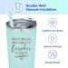 Don't Make Me Use My Teacher Voice Funny Tumbler - Stainless Steel Insulated Travel Tumbler - Teacher Gifts for Women - Buy Online on SooperMarket.com