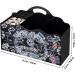 Buy No LIFE Barber Scissors Holder Box - Black 3-Grille Organizer for Hairdressing Salons | Desktop Container with Sponge & Clips | Essential Barber Accessories - Buy Online on SooperMarket.com