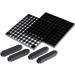 U.S. Art Supply 96 Hole Plastic Pencil & Brush Holder - Desk Stand Organizer Holding Rack for Pens  Paint Brushes  Colored Pencils  Markers 96-Hole Single Level - Buy Online on SooperMarket.com