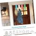 Baluue 8 Pcs Door Hook Cabinet Door Towel Holder Plant Hangers Robe Hanger Hook for Bathroom Key Towel Hook - Buy Online on SooperMarket.com