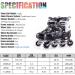 Kuxuan Adjustable Inline Skates for Kids with Light Up Wheels - Camo Roller Blades for Boys and Girls - Size Kids 3-6 US - Buy Online on SooperMarket.com