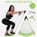 EMAIS Balance Board with Resistance Bands for Adults - Core Workout Yoga Board for Dancers & Athletes - Green - Buy Online on SooperMarket.com