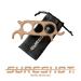 Sure Shot 3-Finger Billiard Mechanical Bridge for Billiards, Hand Held Pool Bridge, Billiards Pool Cue Accessory, The First Ever Handheld Snooker Accessory That Perfects Every Shot! Rose Gold