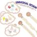 Braided Handmade Pacifier Clip Set - 3 Pack Neutral Baby Pacifier Holder Straps - Buy Online on SooperMarket.com