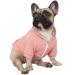 iChoue French Bulldog Frenchie Clothes Hoodies for Dogs Pug English Boston Terrier Bully Pitbull Corgi Sweatshirt Sweater Clothing Puppy - Pink/Small Small (Pack of 1) Pink