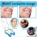 100 Pieces Resin Teeth Veneers for Halloween Cosplay, Scary Theme Party Makeup - Dental Temporary Front and Molar Posterior Teeth for Costume Filling - Buy Online on SooperMarket.com