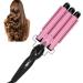 KUIKUI 3 Barrel Curling Iron Wand - Fast Heating Adjustable Temperature and Healthy Hair Styling - Buy Online on SooperMarket.com