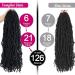 Youngther 24 Inch Faux Locs Crochet Hair 6-Pack - Pre-looped Synthetic Braiding Hair for Black Women (1B) - Buy Online on SooperMarket.com