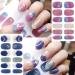 10 Sheets Butterfly Nail Stickers - Self Adhesive Full Nail Wraps & Glitter Decals for DIY Manicure Kits - Perfect Nail Art Supplies for Women & Girls - Buy Online on SooperMarket.com
