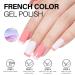 AILLSA Pink Gel Nail Polish Set - French Manicure UV Gel Starter Kit | Base & Top Coat Included - Light Baby Pink & Nude Soak Off | Perfect for DIY Nail Art & Salon Use - Buy Online on SooperMarket.com
