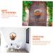 ABOOFAN Pendant Office Decor Welcome Wall Hanging Sign Wall Hanging Decor Front Door 3d Ornament 42X36CM Orange - Buy Online on SooperMarket.com