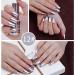 Mirror Nail Polish Metal Nail Varnish 6 Colors Chrome Nail Polish Set Metallic Mirror Effect Quick Drying Long Lasting Gold Silver Champagne Red Colorful Women Gift No UV - Buy Online on SooperMarket.com