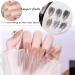 Buy Silver Metal Glitter Gel Nail Polish - 4 Colors | Platinum Gold Silver Black Glitter | Soak Off Gel for DIY Nail Art - Sparkling Nail Polish Liner - Buy Online on SooperMarket.com